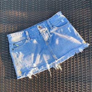 A&F Denim Mini Skirt Size 0